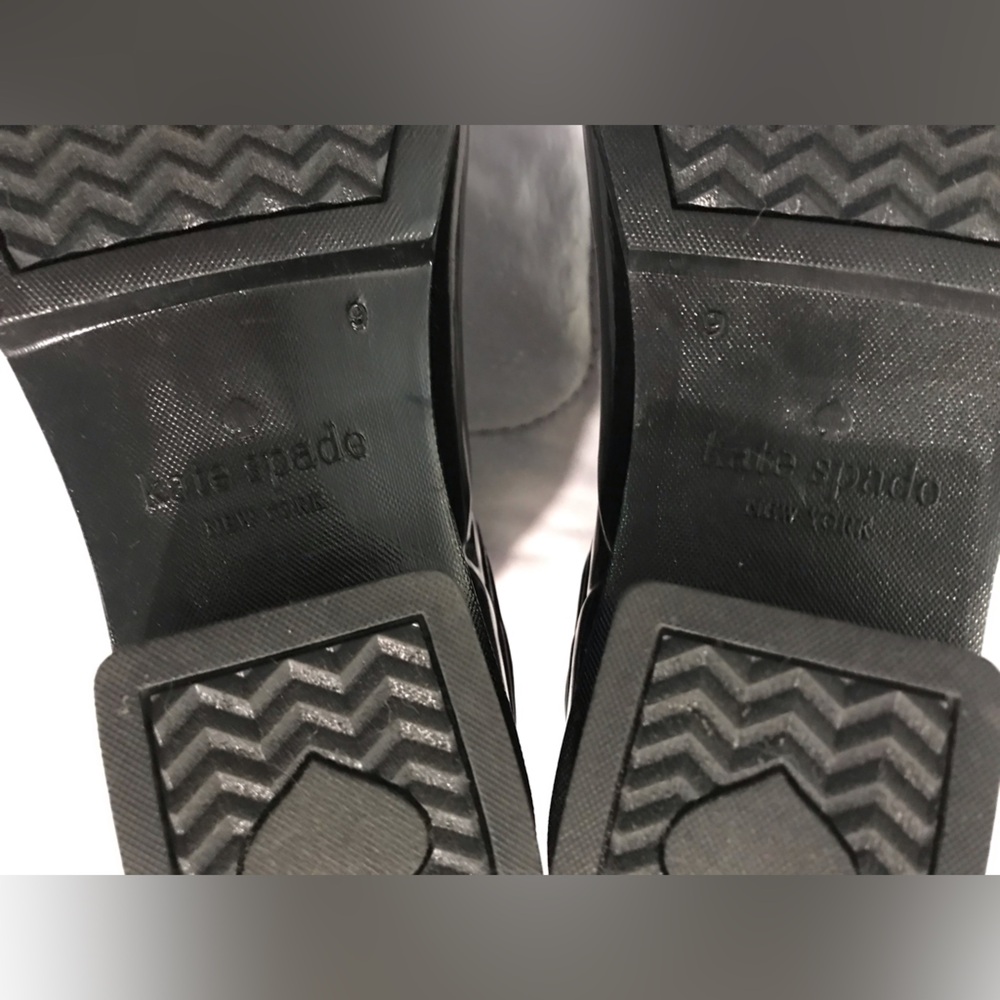 Kate Spade Black Rubber Ankle Boots - Picture 5 of 8